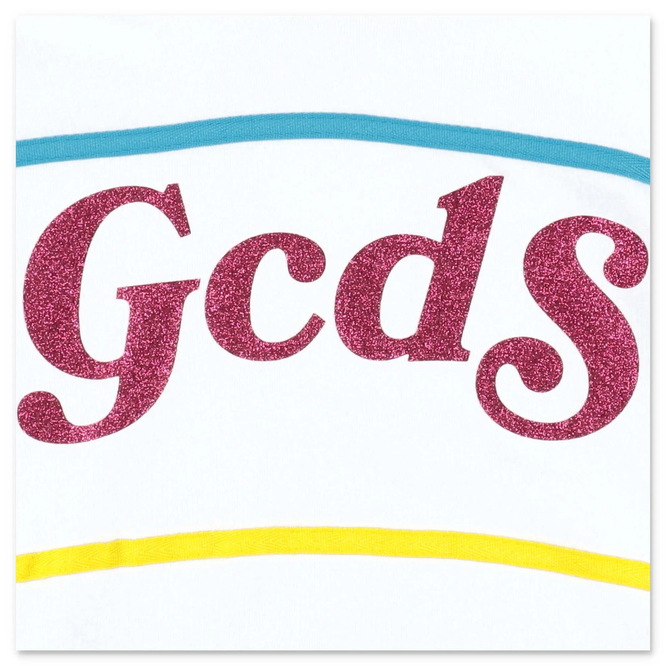 GCDS Kids Glitter Logo Printed Hoodie