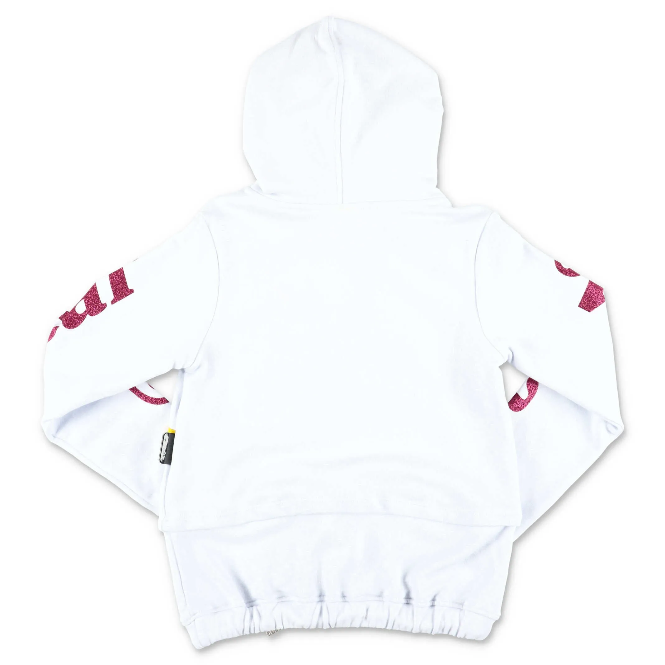 GCDS Kids Glitter Logo Printed Hoodie