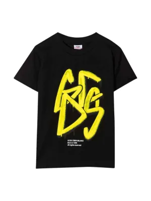 GCDS Kids Graffiti Logo Print T-Shirt