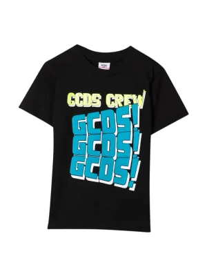 GCDS Kids Graphic Print Crewneck T-Shirt