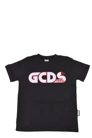 GCDS Kids Logo Embroidered T-Shirt
