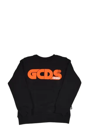 GCDS Kids Logo Print Crewneck Sweatshirt