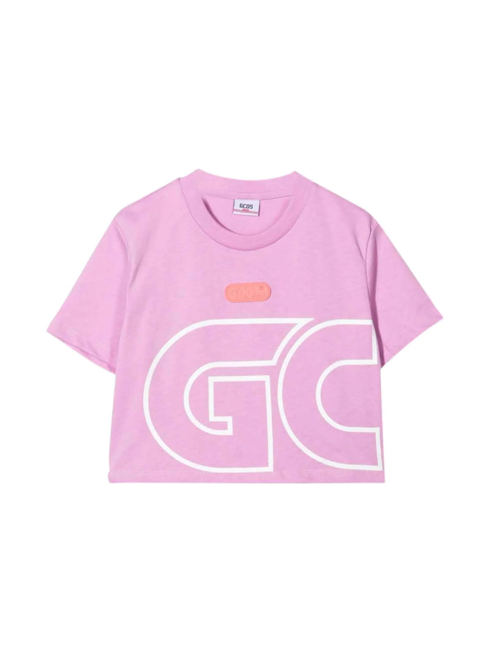 GCDS Kids Logo Print Crewneck T-Shirt