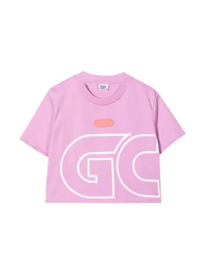 GCDS Kids Logo Print Crewneck T-Shirt