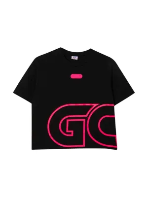 GCDS Kids Logo Print Crewneck T-Shirt