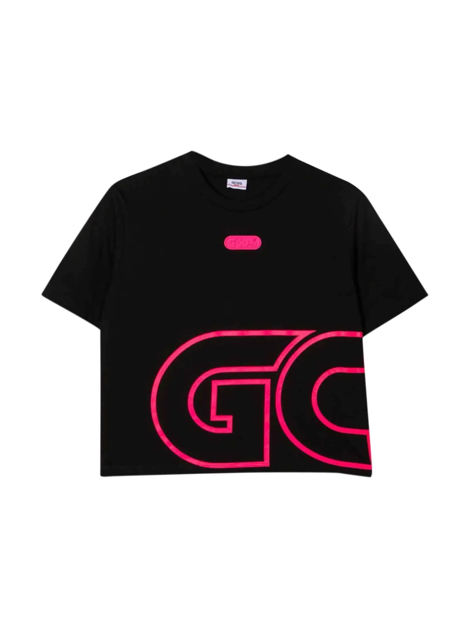 GCDS Kids Logo Print Crewneck T-Shirt