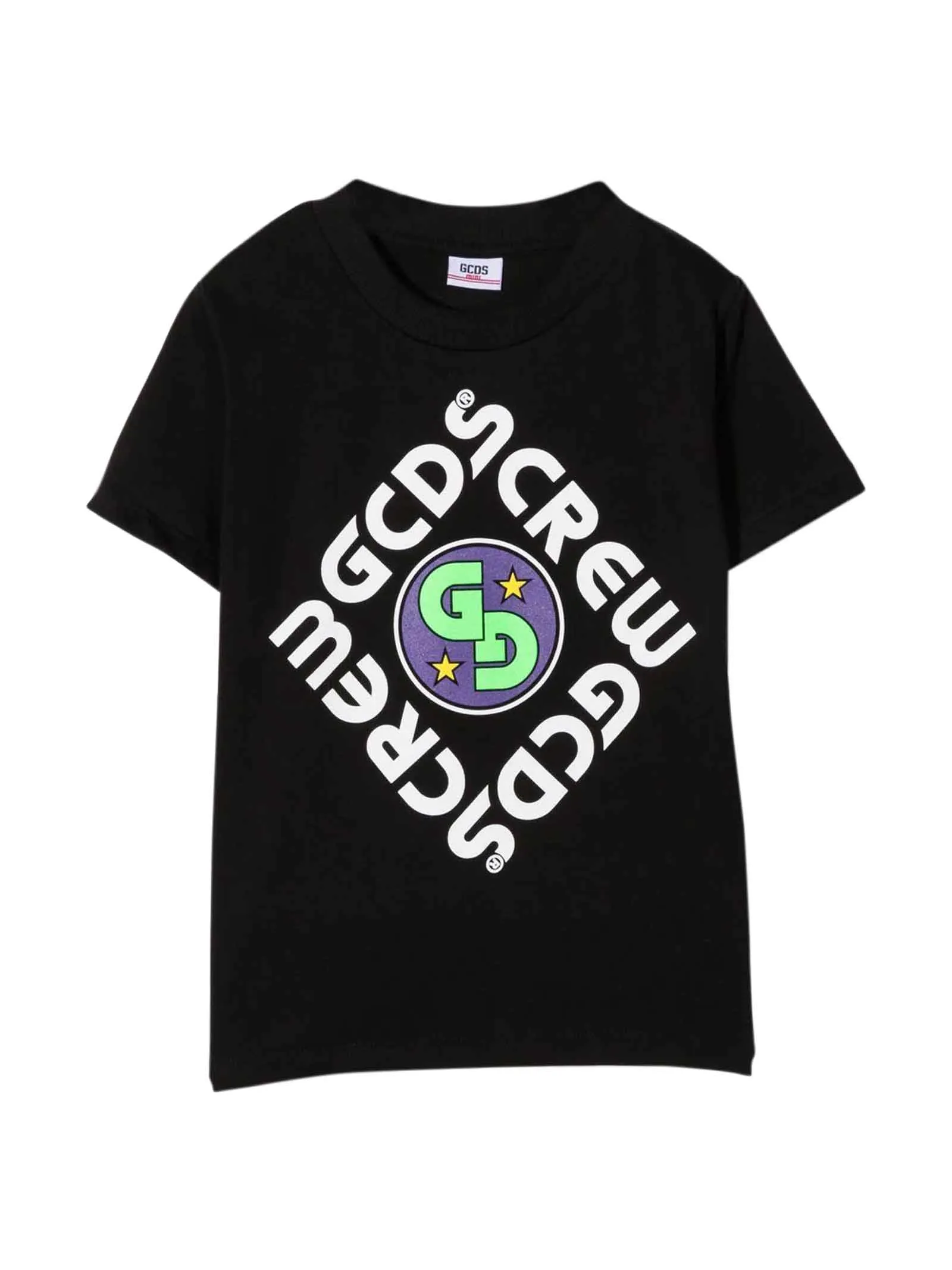 GCDS Kids Logo Print Crewneck T-Shirt