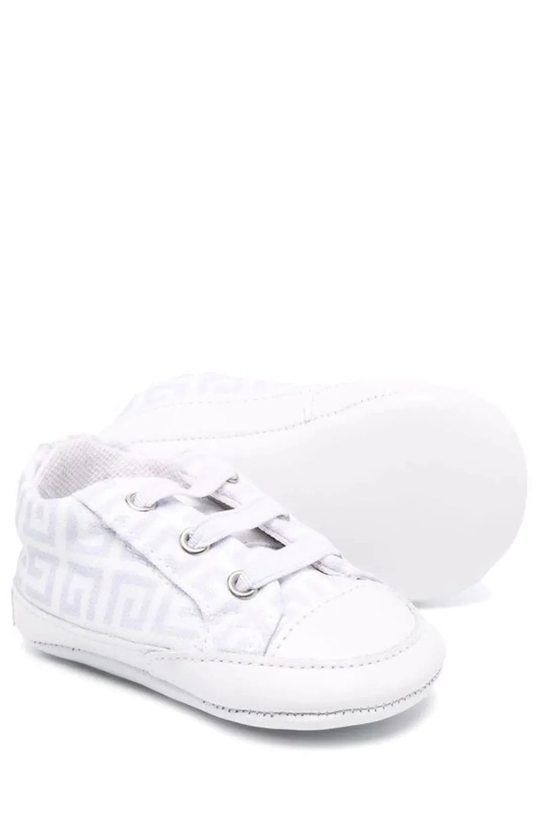 Givenchy Kids 4G Greca Pint Lace-Up Sneakers