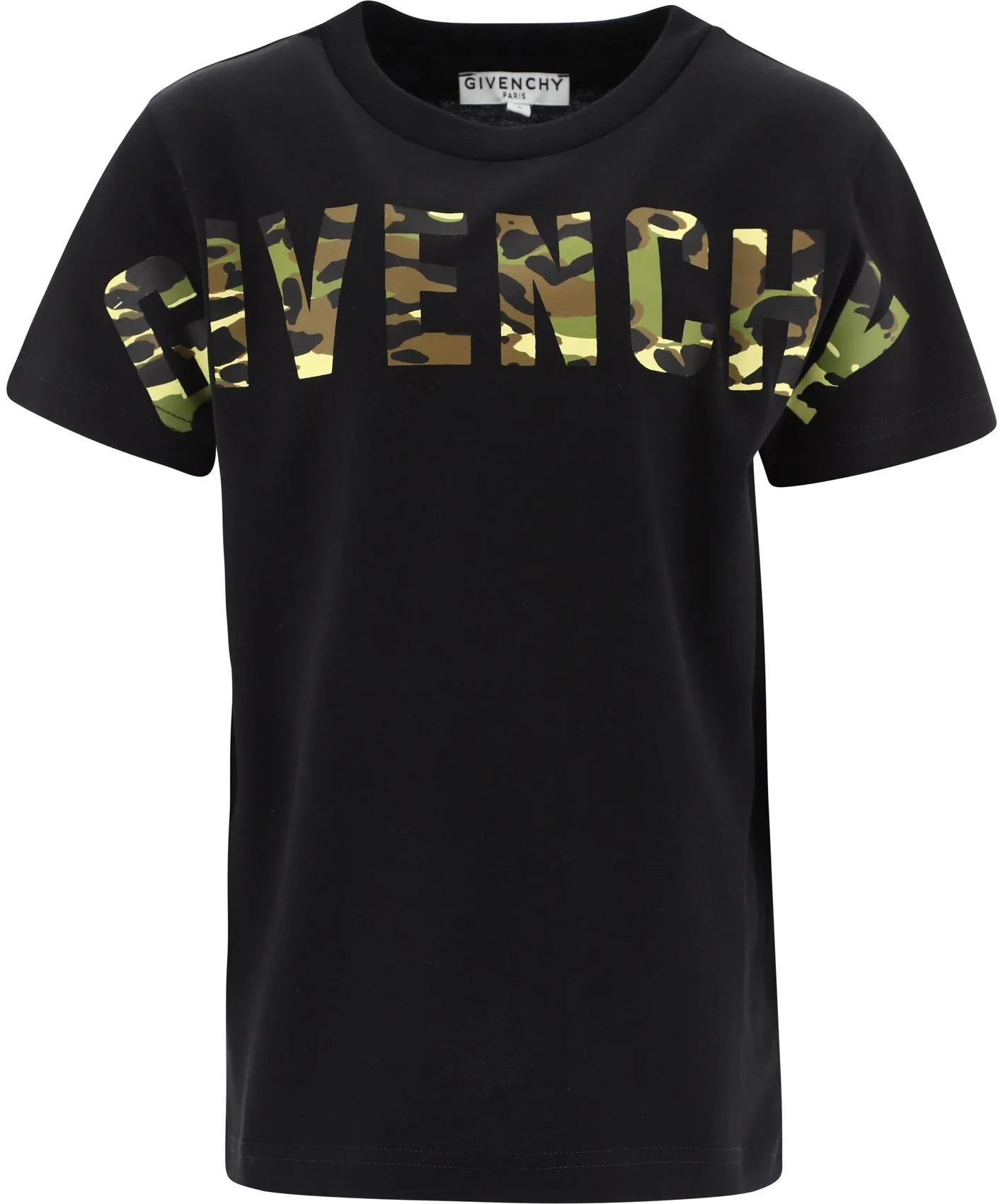 Givenchy Kids Camouflage Logo Print T-Shirt