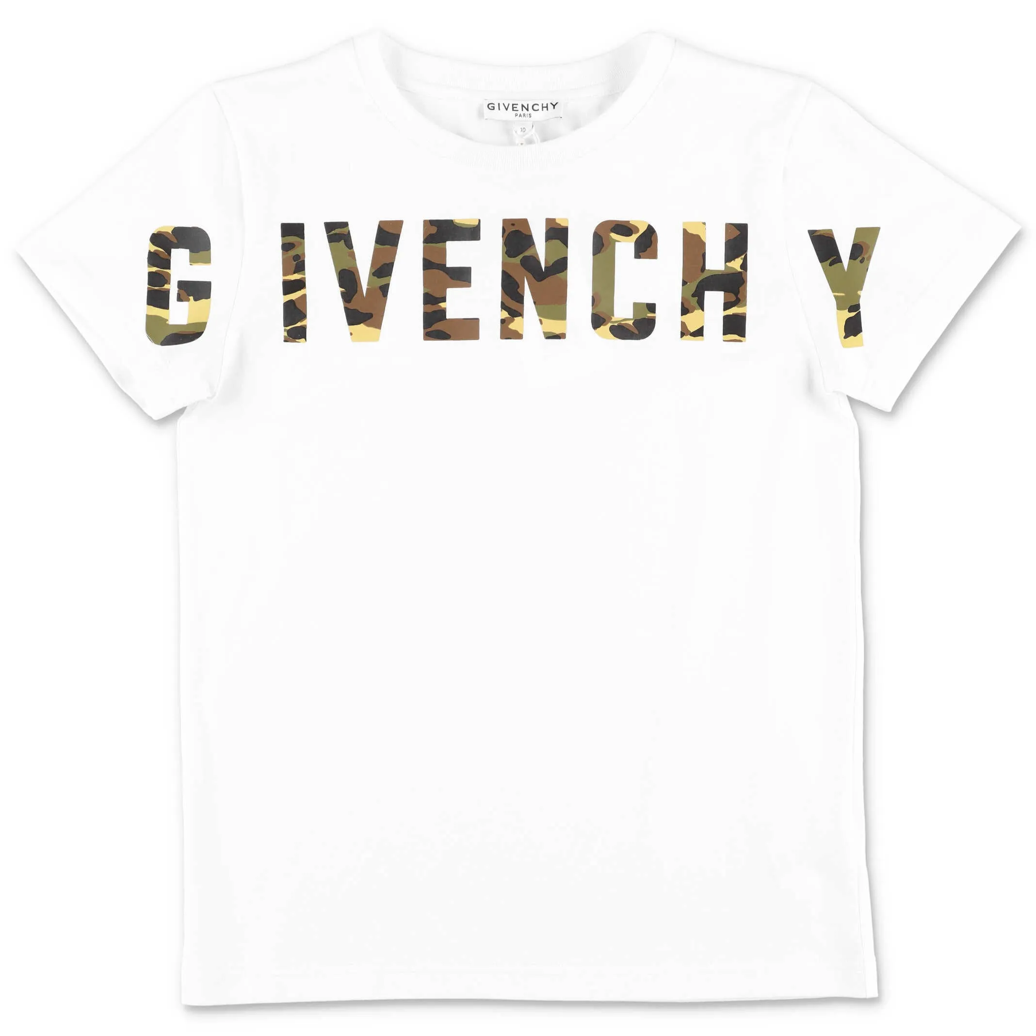Givenchy Kids Camouflage Logo Print T-Shirt