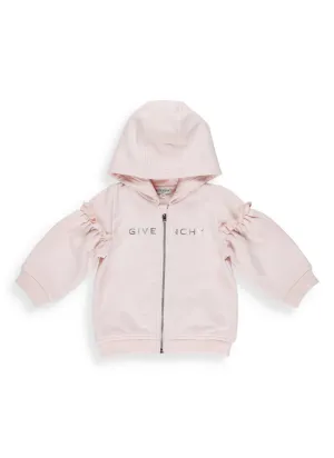 Givenchy Kids Frilled Zipped Sweatshirt