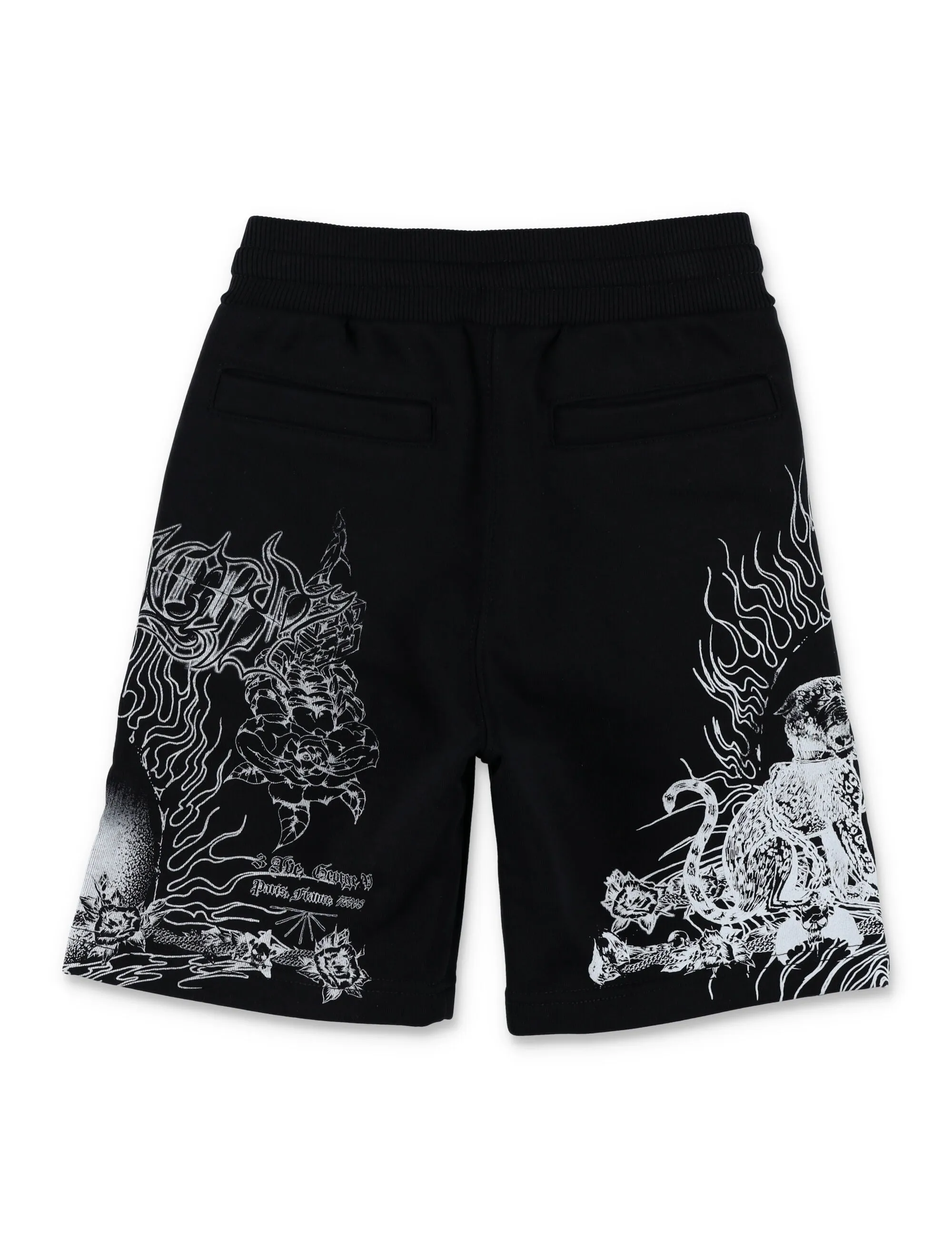 Givenchy Kids Graphic Printed Drawstring Shorts