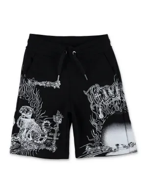 Givenchy Kids Graphic Printed Drawstring Shorts