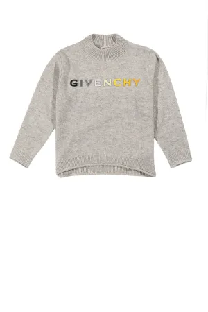 Givenchy Kids Logo Embroidered Crewneck Jumper