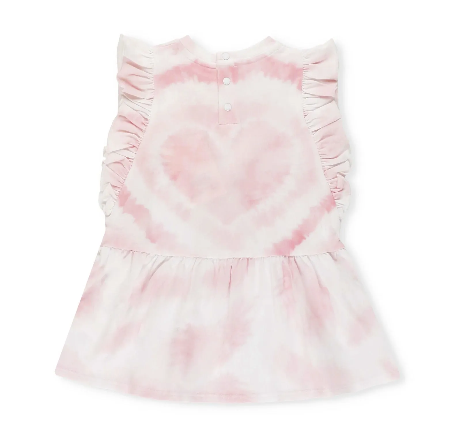 Givenchy Kids Logo Embroidered Heart Printed Pleated Dress