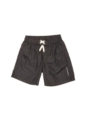 Givenchy Kids Logo Monogram Drawstring Swimshort