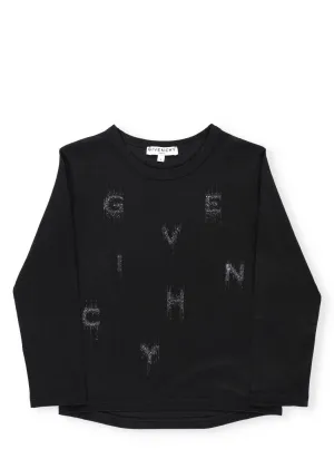 Givenchy Kids Logo Print Crewneck Sweatshirt