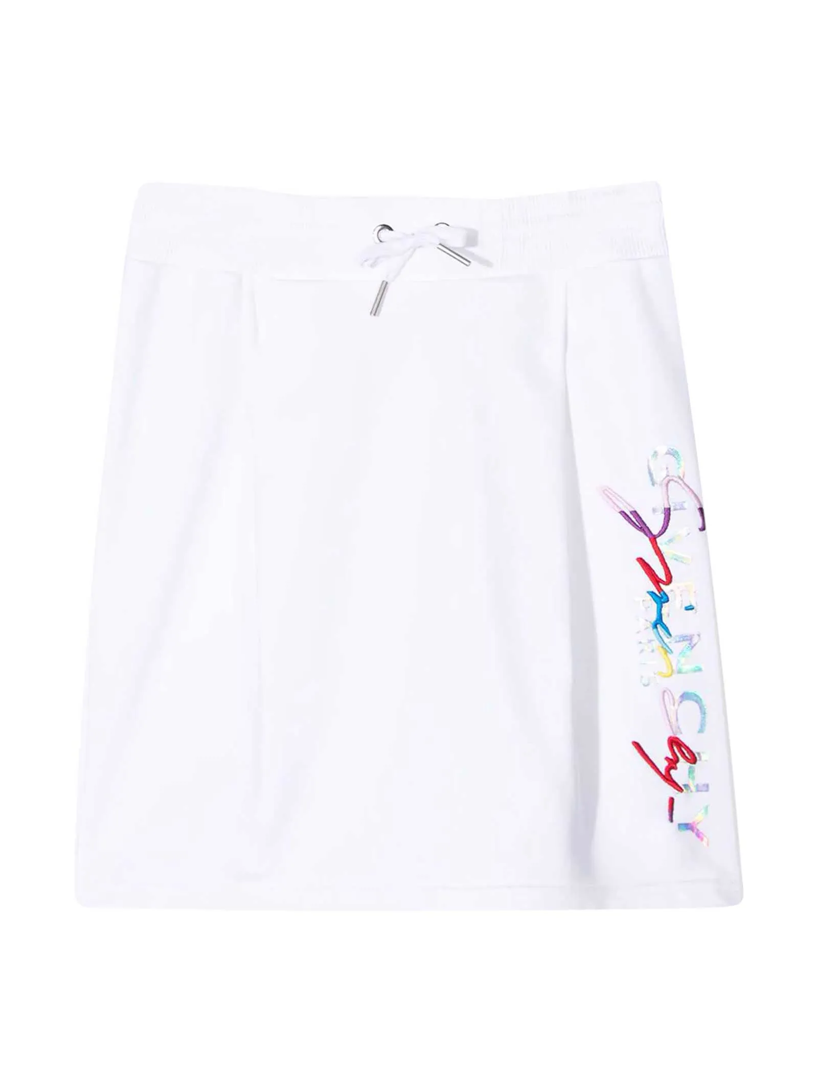 Givenchy Kids Logo Print Drawstring Skirt