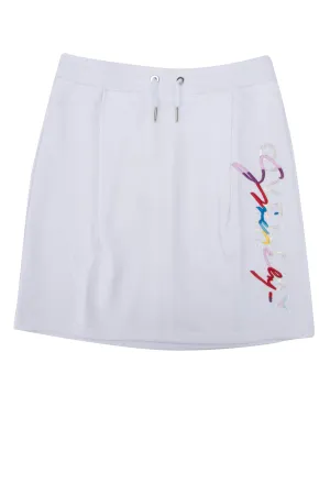 Givenchy Kids Logo Print Drawstring Skirt