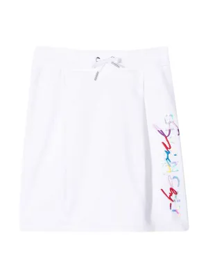 Givenchy Kids Logo Print Drawstring Skirt