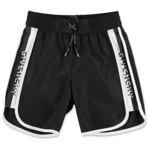 Givenchy Kids Logo Print Swim Shorts