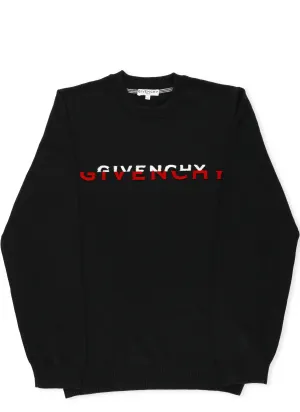 Givenchy Kids Logo Printed Crewneck Jumper