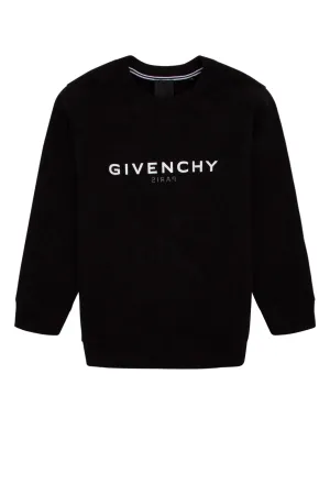Givenchy Kids Logo Printed Crewneck Sweatshirt