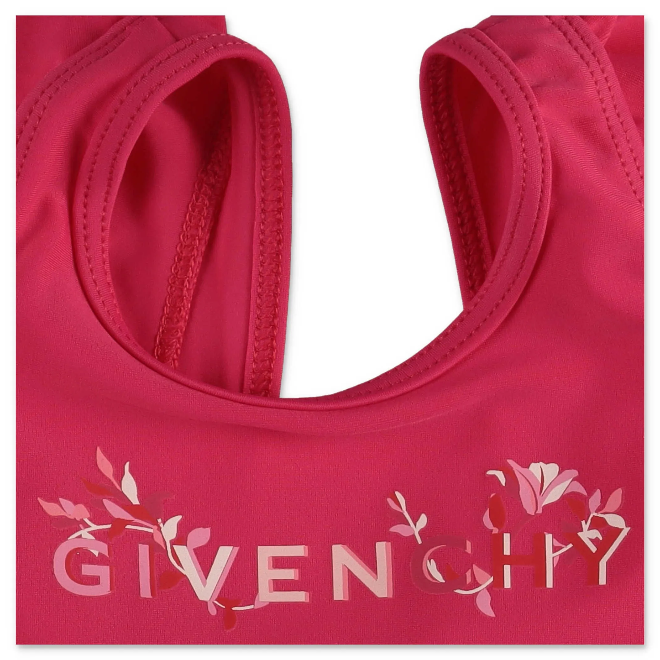 Givenchy Kids Logo Printed Ruffled Swimsuit