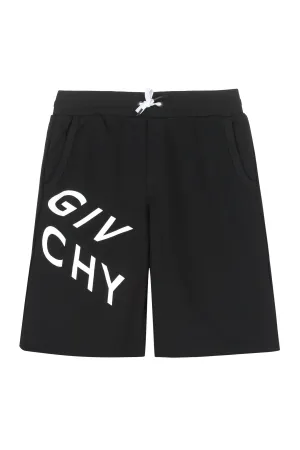 Givenchy Kids Logo Printed Track Shorts