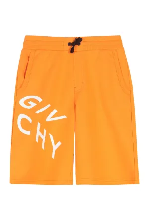 Givenchy Kids Logo Printed Track Shorts