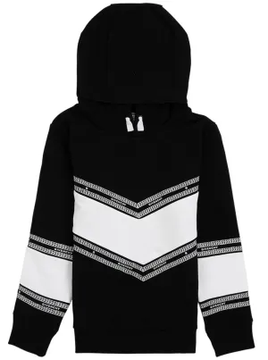 Givenchy Kids Logo Trim Detail Panelled Hoodie