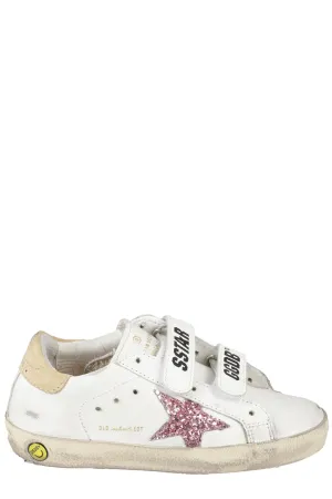 Golden Goose Kids Distressed Touch-Strap Sneakers