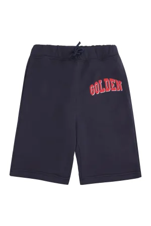 Golden Goose Kids Golden Printed Drawstring Shorts