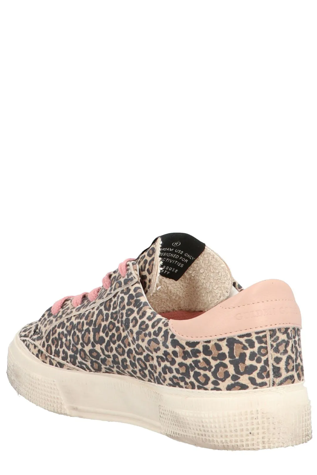 Golden Goose Kids May Leopard Print Sneakers