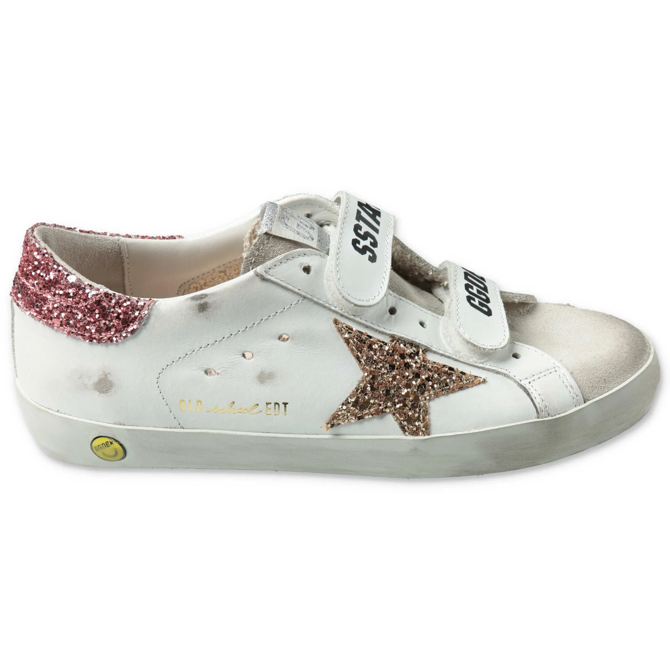 Golden Goose Kids Old School Velcro Strap Sneakers