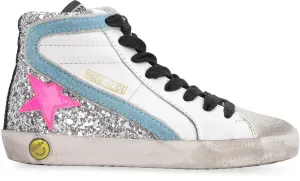 Golden Goose Kids Slide High Top Sneakers