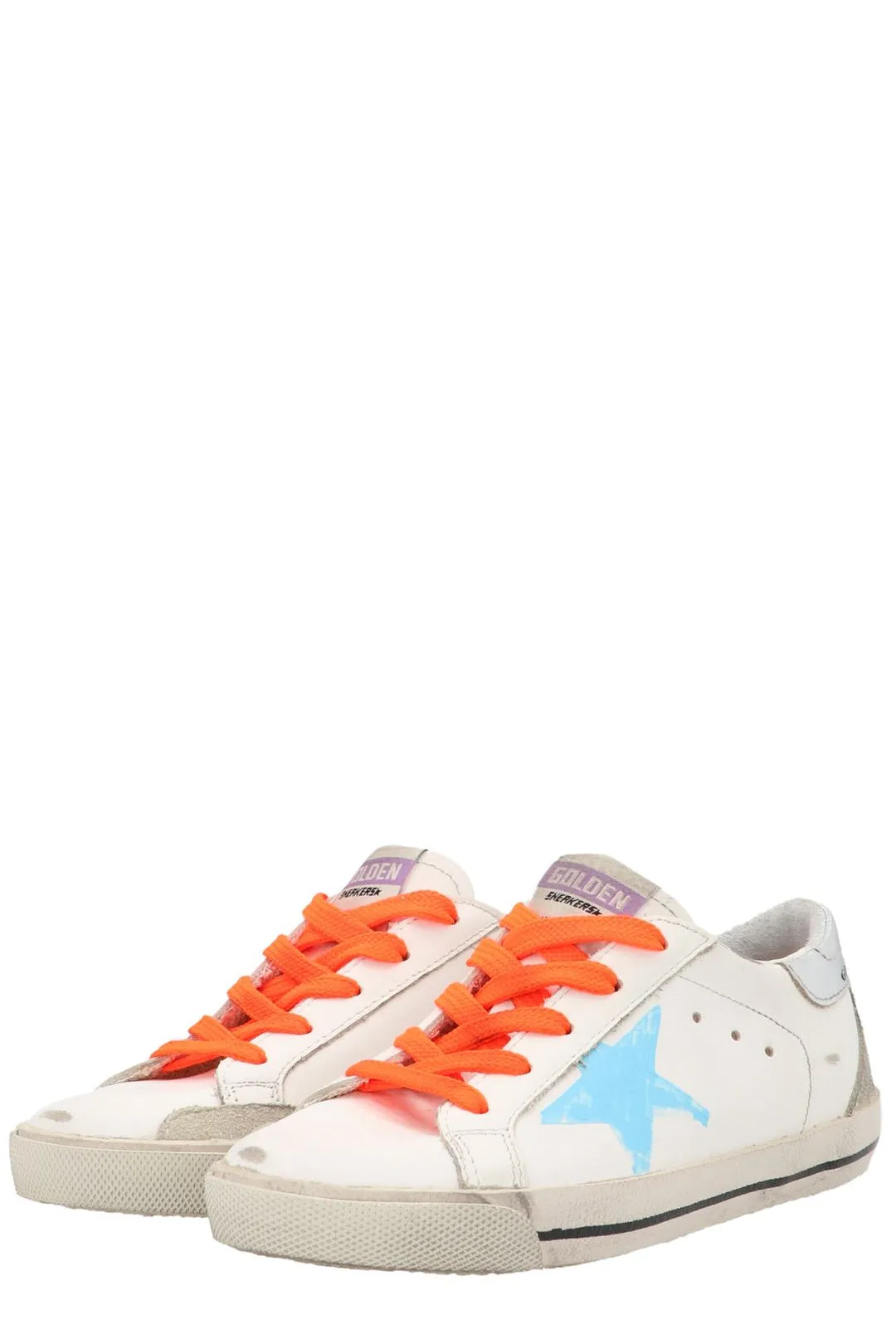Golden Goose Kids Star-Patch Lace Up Sneakers