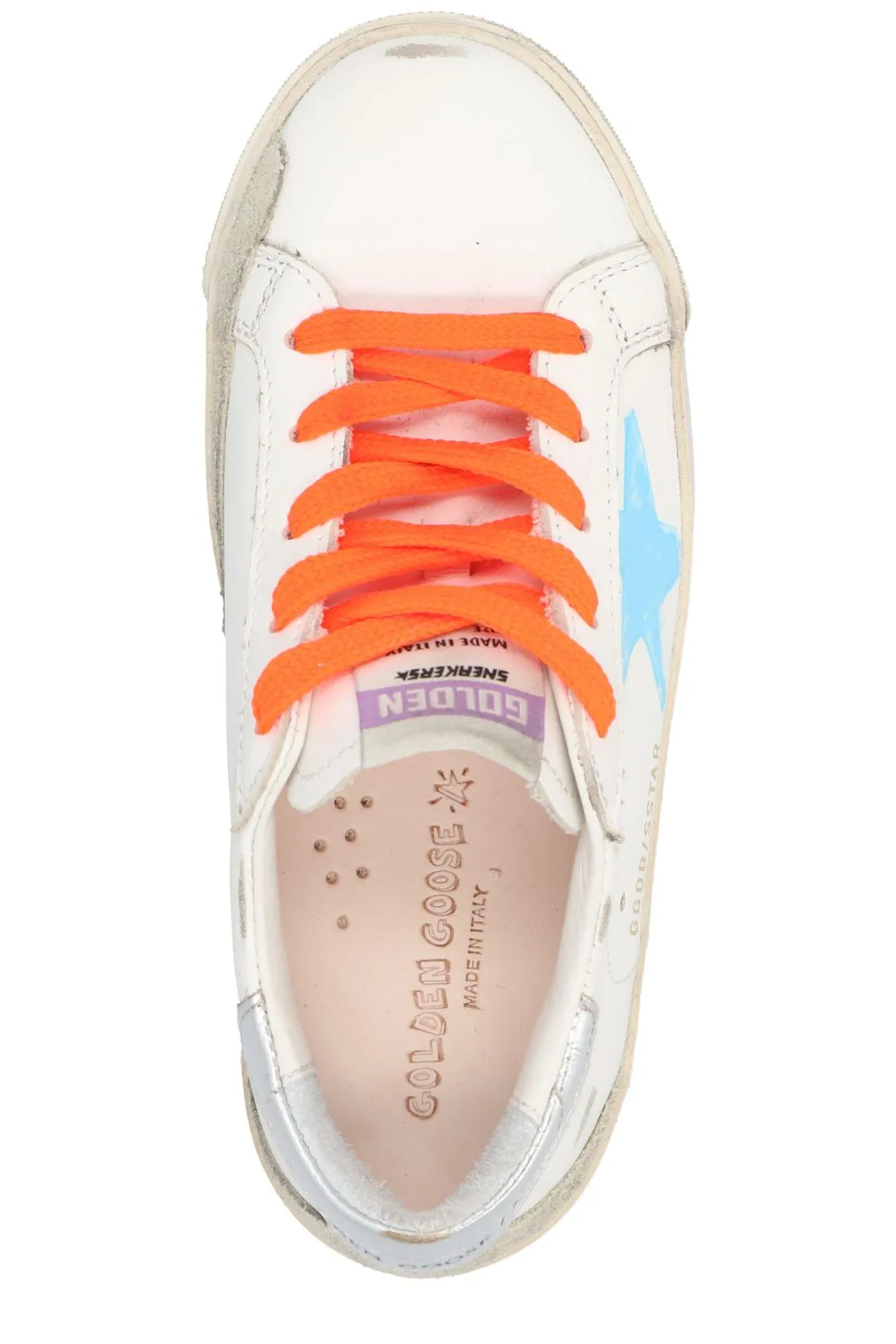Golden Goose Kids Star-Patch Lace Up Sneakers