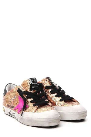 Golden Goose Kids Superstar Glitter Sneakers