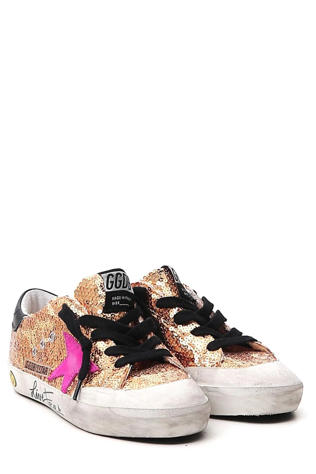 Golden Goose Kids Superstar Glitter Sneakers