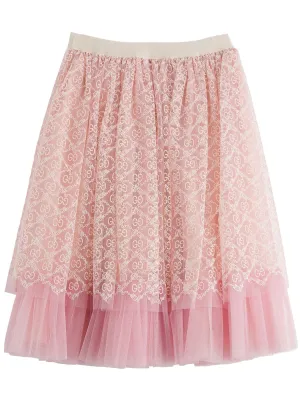Gucci Kids Allover GG Tulle Skirt