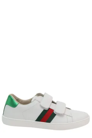 Gucci Kids Logo Detailed Double Strap Sneakers