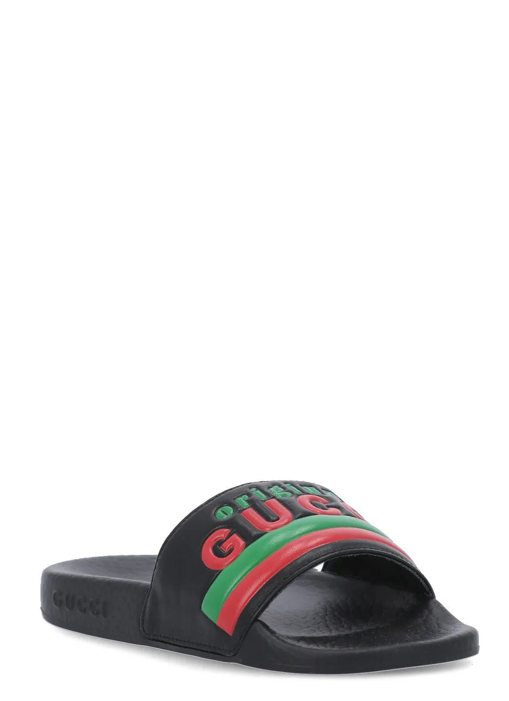 Gucci Kids Logo Embossed Slides