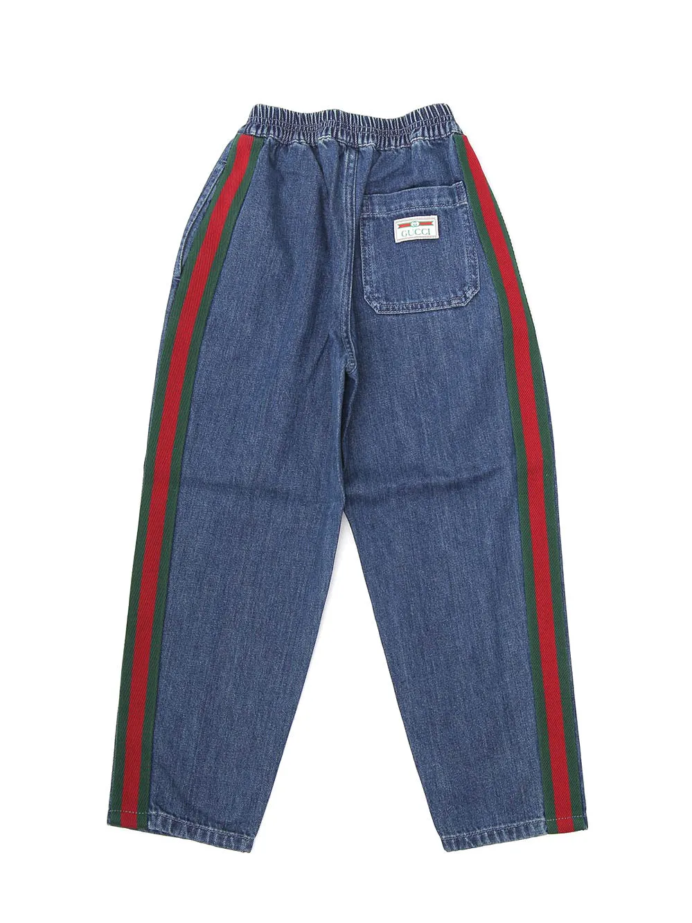 Gucci Kids Logo Patch Jeans