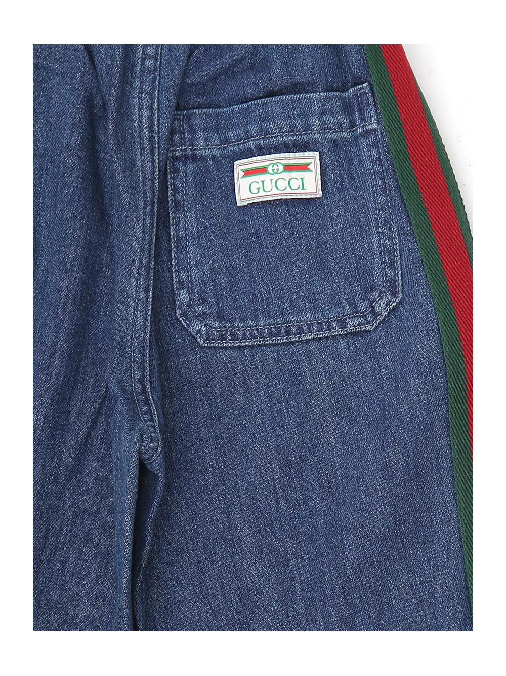 Gucci Kids Logo Patch Jeans