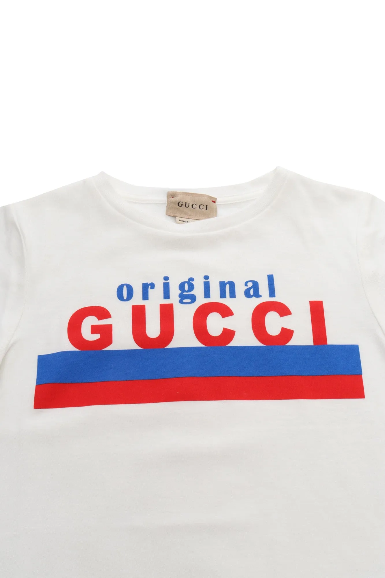 Gucci Kids Logo Printed Crewneck T-Shirt