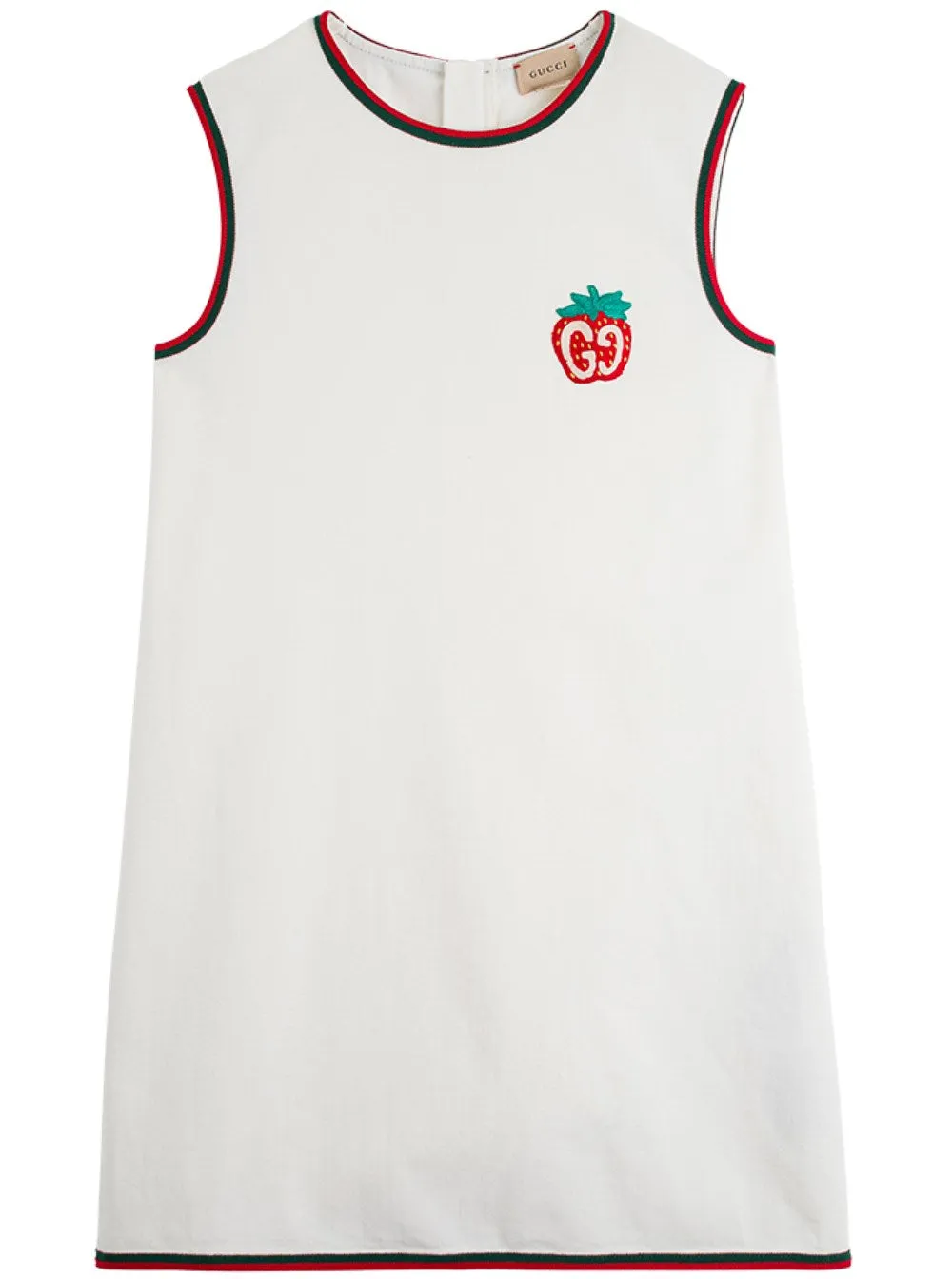 Gucci Kids Strawberry Patch Sleeveless Dress
