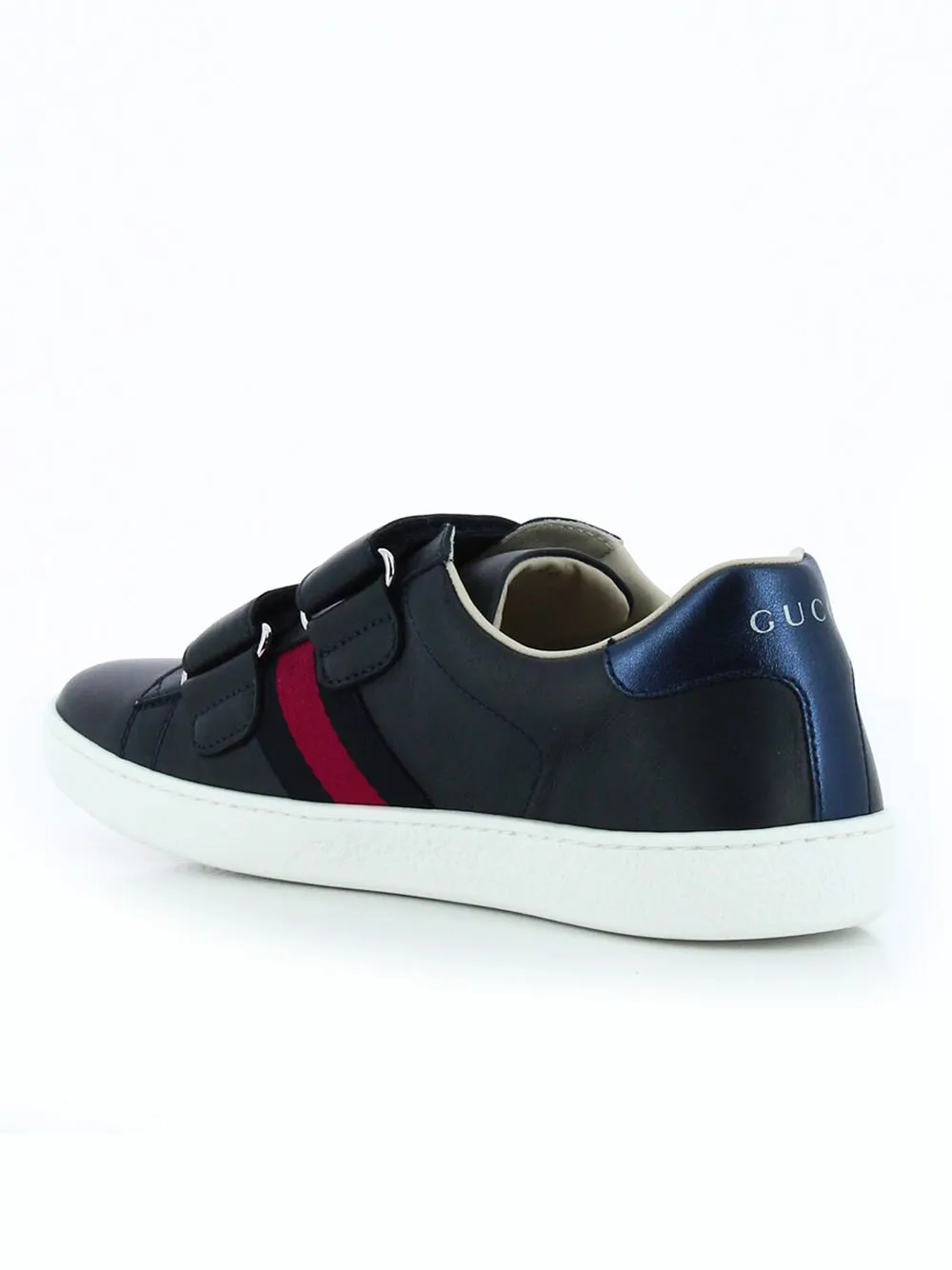 Gucci Kids Touch Strap Web Low-Top Sneakers