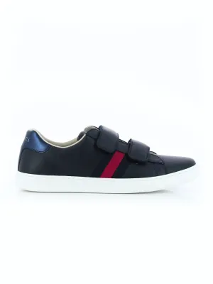Gucci Kids Touch Strap Web Low-Top Sneakers