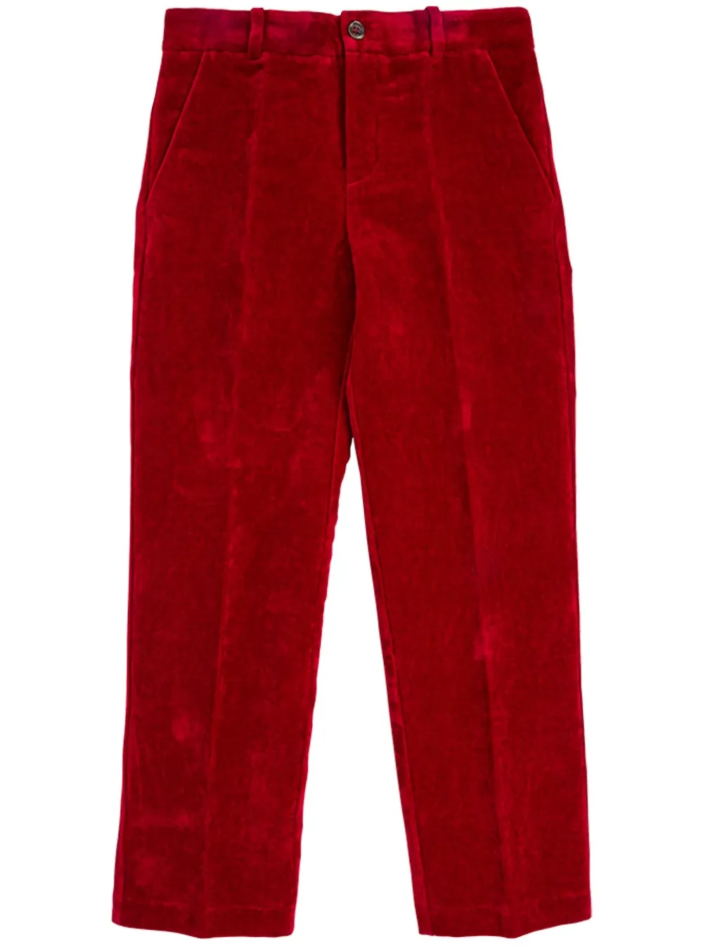 Gucci Kids Velvet Logo Patch Pants